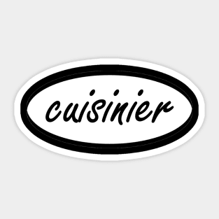 cuisinier chef cooking Sticker